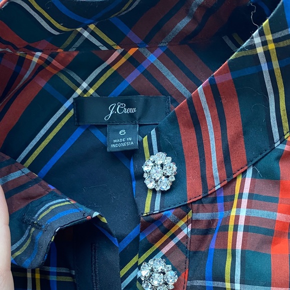J. Crew Multicolor Plaid Casual Shirt - Picture 2 of 4